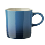 Caneca de cerâmica com degradê e interior branco 290 ml cor azul oitava vista
