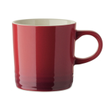 Caneca de cerâmica com degradê e interior branco 290 ml cor vermelho oitava vista