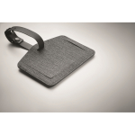 Etiqueta de bagagem de PU e rPET para dispositivos Apple® cor preto vista fotografia quarta vista