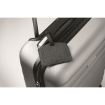 Etiqueta de bagagem de PU e rPET para dispositivos Apple® cor preto vista fotografia quinta vista