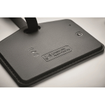 Etiqueta de bagagem de PU e rPET para dispositivos Apple® cor preto vista fotografia sexta vista