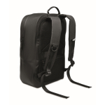 Mochila preta para portátil de rPET resistente à água 16'' cor preto segunda vista