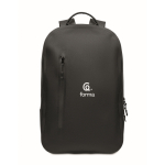 Mochila preta para portátil de rPET resistente à água 16'' cor preto vista principal terceira vista