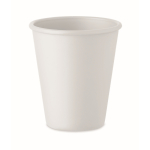 Copo reutilizável de parede única feito de milho 200 ml cor branco