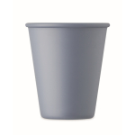 Copo reutilizável de parede única feito de milho 200 ml cor preto mate terceira vista