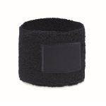 Pulseira para exercício de polialgodão com rebordo personalizável cor azul-marinho