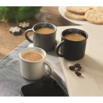 Chávena de cerâmica especial para expresso personalizável 40 ml cor branco vista conjunto