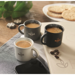 Chávena de cerâmica especial para expresso personalizável 40 ml cor branco vista conjunto principal