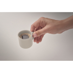 Chávena de cerâmica especial para expresso personalizável 40 ml cor branco vista fotografia terceira vista
