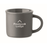 Chávena de cerâmica especial para expresso personalizável 40 ml cor cinzento-escuro vista principal