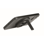 Suporte circular magnético para iPhone® com abre-caricas cor preto quarta vista