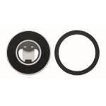 Suporte circular magnético para iPhone® com abre-caricas cor branco sexta vista