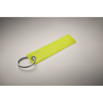 Típico porta-chaves “Remove before flight” refletor e personalizável cor amarelo fluorescente vista fotografia segunda vista
