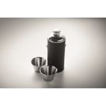 Cantil de aço inoxidável com 2 copitos 230 ml e 20 ml cor preto vista fotografia terceira vista