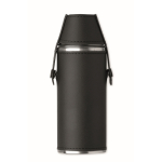 Cantil de aço inoxidável com 2 copitos 230 ml e 20 ml cor preto quarta vista