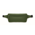 Bolsa de cintura de rPET e PU ajustável com um compartimento geral cor verde-escuro terceira vista