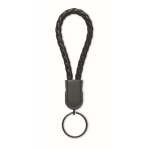 Pulseira trançada com cabo de carga e transferência de dados 60 W cor preto segunda vista