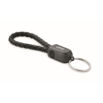 Pulseira trançada com cabo de carga e transferência de dados 60 W cor preto vista principal