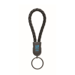 Pulseira trançada com cabo de carga e transferência de dados 60 W cor preto vista principal