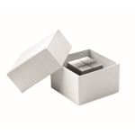 Elegante prémio em forma de cubo de vidro para personalizar cor transparente quarta vista