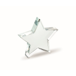 Troféu em forma de estrela de vidro para personalizar cor transparente sétima vista