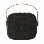 Colunas cúbicas com pega castanha de couro sintético estilo vintage cor preto quarta vista