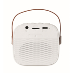 Colunas cúbicas com pega castanha de couro sintético estilo vintage cor branco quinta vista