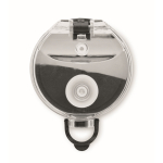 Garrafa de plástico com marcas de tempo e tampa rebatível 1 L cor transparente