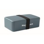 Lancheira de plástico com fita elástica de fecho 750 ml cor preto mate vista principal