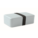 Lancheira de plástico com fita elástica de fecho 750 ml cor azul-claro