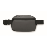 Bolsa de cintura de PU com compartimento principal e bolso traseiro cor cinzento-escuro terceira vista