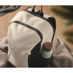 Mochila para portátil com vários bolsos exteriores de 15'' cor marfim vista conjunto