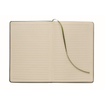Caderno de capa dura com suporte para telemóvel, folhas A5 pautadas cor verde-escuro sétima vista