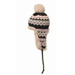 Gorro de forro polar e poliéster com orelheiras para adulto cor cinzento segunda vista