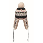 Gorro de forro polar e poliéster com orelheiras para adulto cor cinzento terceira vista