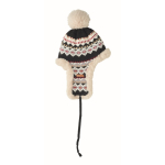 Gorro de forro polar e poliéster com orelheiras para adulto cor cinzento oitava vista
