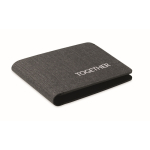 Carteira de PU com localizador inteligente para dispositivos Apple® cor preto vista principal