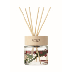 Ambientador de 6 varetas com aroma a baunilha e flores decorativas cor transparente vista principal