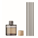 Elegante ambientador de aroma a baunilha com detalhe de bambu cor preto segunda vista