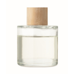 Elegante ambientador de aroma a baunilha com detalhe de bambu cor transparente terceira vista