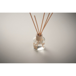 Elegante ambientador de aroma a baunilha com detalhe de bambu cor transparente vista fotografia quarta vista