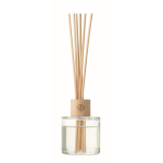 Elegante ambientador de aroma a baunilha com detalhe de bambu cor transparente vista principal
