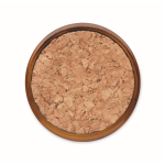 Vela de cera vegetal com aroma a baunilha e tampa de cortiça cor castanho quinta vista
