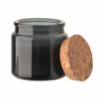 Vela de cera vegetal com aroma a baunilha e tampa de cortiça cor azul-marinho segunda vista