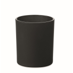 Vela de cera vegetal com aroma a baunilha e pavio de madeira cor preto sétima vista