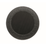 Pequenas colunas sem fios de rPET e detalhe de bambu preto cor preto sexta vista