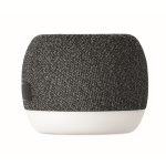 Pequenas colunas sem fios de rPET e detalhe de bambu preto cor preto nona vista