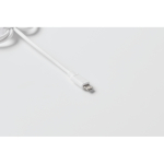 Porta-chaves com vários cabos de carga com diferentes saídas cor branco vista fotografia oitava vista