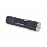 Lanterna de alumínio reciclado extensível com 3 ajustes de luz e zoom cor azul-marinho vista principal