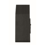 Despertador em forma de casota de pássaro com ecrã LED branco cor preto quarta vista